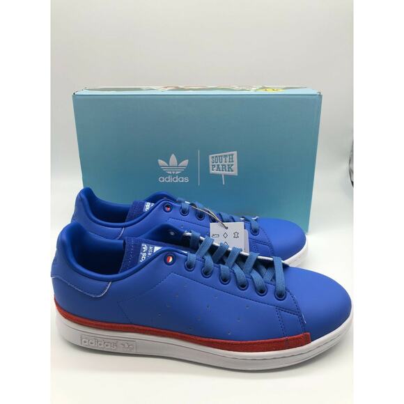 adidas Stan Smith South Park Marsh Limited Edition Blue Shoes GY6491 Size 9 NIB - Picture 1 of 12
